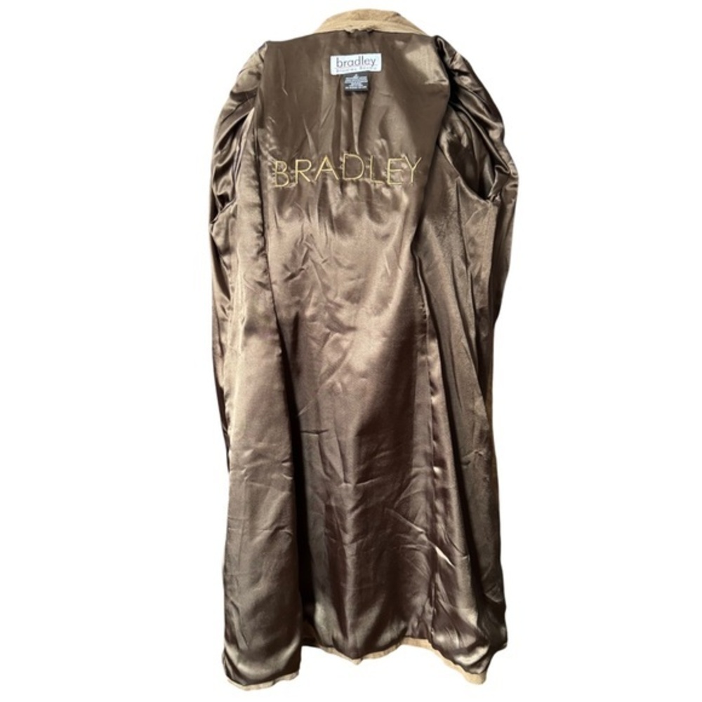 Bradley Bayou Medium Camel/Caramel Brown‎ Suede Leather Coat Cotton Lacing - Picture 5 of 10
